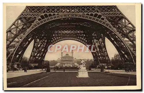 Ansichtskarte AK Paris Le Trocadero Pris Sous La Tour Eiffel