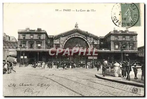 Cartes postales Paris La Gare De l&#39Est