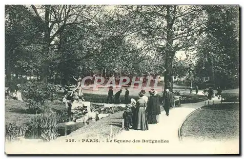 Ansichtskarte AK Paris Le Square Des Batignolles