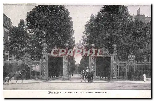 Ansichtskarte AK Paris La Grille Du Parc Monceau