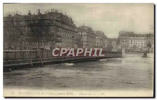 Cartes postales Inondations De Paris Pont d&#39Arcole