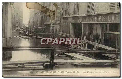 Ansichtskarte AK Inondations De Paris Les Passages Rue Des Ursins