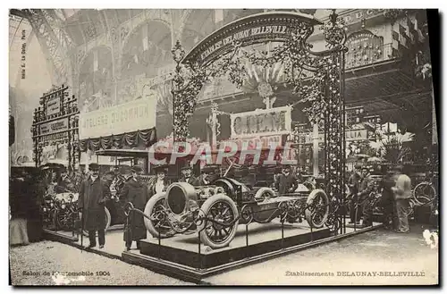 Ansichtskarte AK Etablissement Delaunay Belleville Salon de l&#39automobile 1904