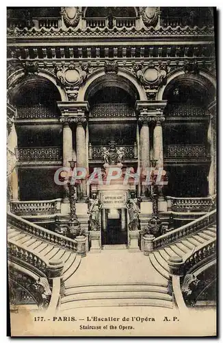 Cartes postales Paris L&#39Escalier De l&#39Opera