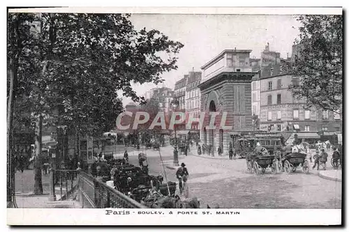 Cartes postales Paris Porte St Martin