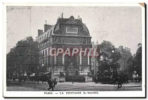 Cartes postales Paris La Fontaine St Michel