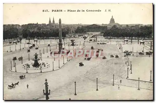 Cartes postales Paris Place De La Concorde