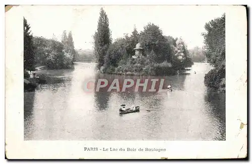 Cartes postales Paris Le Lac Du Bois De Boulogne