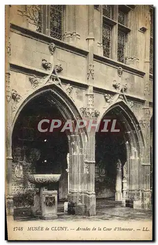 Cartes postales Musee De Cluny Arcades De La Cour D&#39Honneur