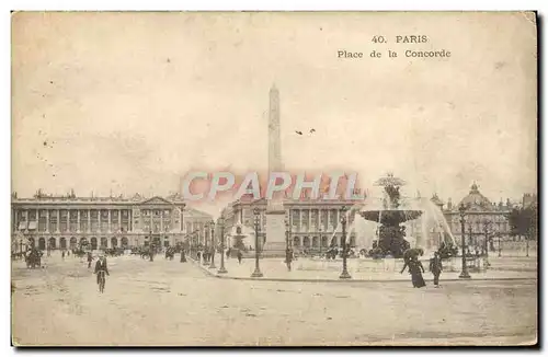 Cartes postales Paris Place De La Concorde