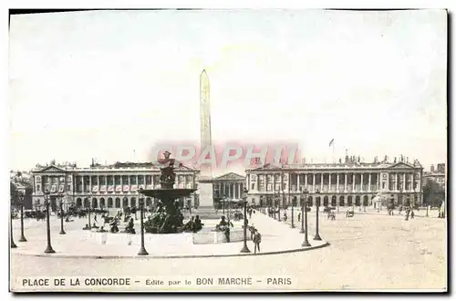 Ansichtskarte AK Place De La Concorde Par Le Bon Marche Paris