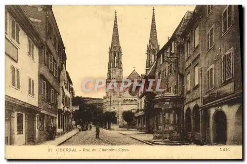 Ansichtskarte AK Obernai Rue Du Chanoine Gyss