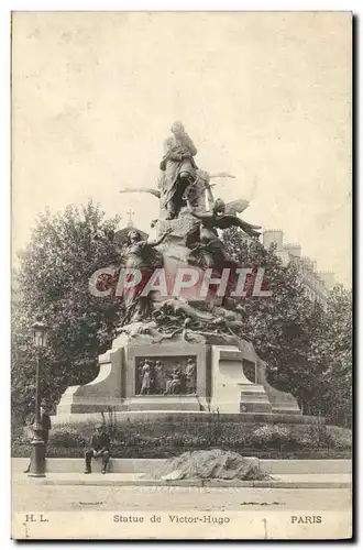 Ansichtskarte AK Statue De Victor Hugo Paris