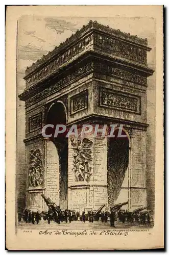 Cartes postales Paris Arc De Triomphe De l&#39Etoile