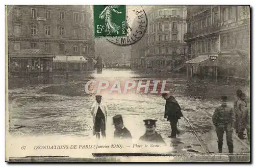 Cartes postales Inondations De Paris Place De Rome