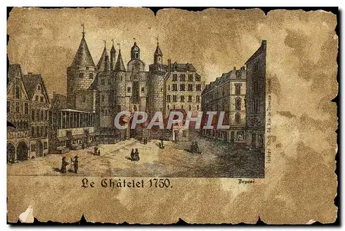 Cartes postales Le Chatelet 1750 Paris