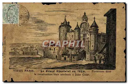 Ansichtskarte AK Vieux Paris Le Grand Chastelet en 1620