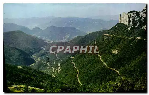Cartes postales moderne Le Vercors Le Col De Rousset Vue Generale Les Lacets De La Route Du Col