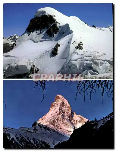 Cartes postales moderne Zermatt Breithorn Matterhorn