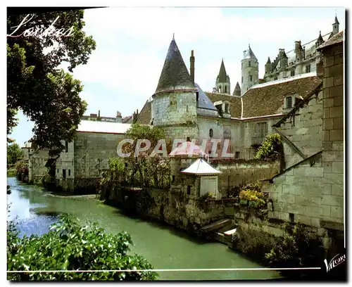 Cartes postales moderne Les Merveilles Du Val De Loire Loches Les Logis Royaux Du Chateau Vus Des Bords De l&#39Indre