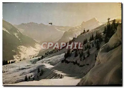 Cartes postales moderne Morzine Vue Sur Les Terres Maudites Piste Du Plenay