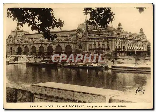 Cartes postales moderne Paris Hotel Palais d&#39Orsay vue Prise du Jardin des Tuileries