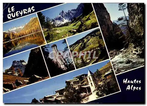 Cartes postales moderne Le Queyras Lac de Roue Pic des Heuvieres Le Mont Viso La demoiselle coiffee