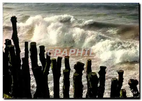 Cartes postales moderne La Bretagne En Couleurs Mer agitee sur la Cote de Saint Malo