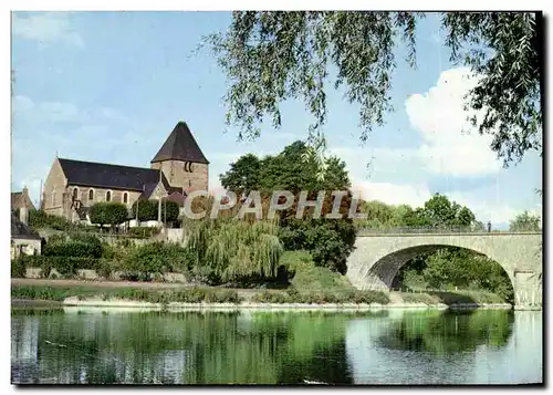 Cartes postales moderne Roeze Sur Sarthe Le Pont Vue sur l&#39Eglise