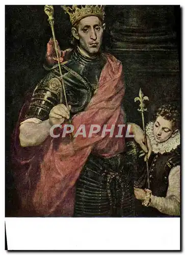 Cartes postales moderne Domenico Theotocopuli dit Le Greco Saint Louis Roi de France