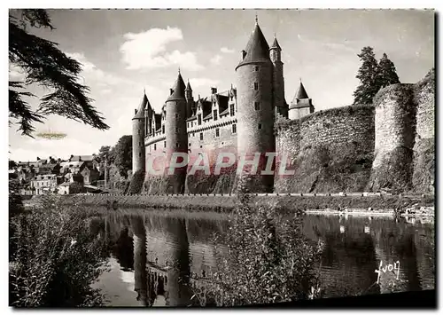 Cartes postales moderne Josselin Les bords de l'Oust et le Chateau