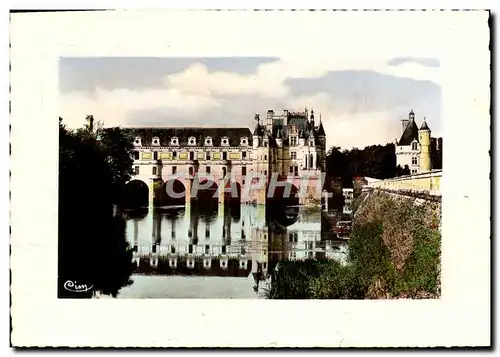 Moderne Karte Chenonceaux Le Chateau Facade