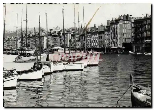 Moderne Karte Toulon Sur Mer Les Quais Bateaux