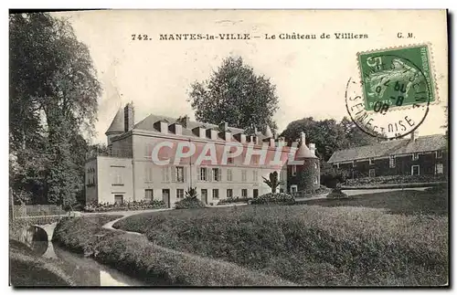 Ansichtskarte AK Mantes La Ville Le Chateau de Villiers