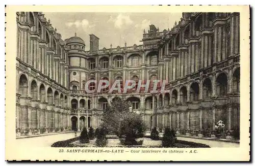 Cartes postales Saint Germain en Laye Cour interieure du Chateau