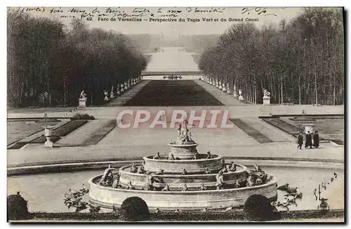 Ansichtskarte AK Parc de Versailles Perspective du Tapis Vert et du Grand Canal