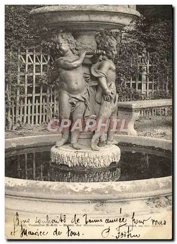 Cartes postales Parc de Versailles Bassin des Marmousets