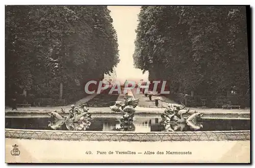 Cartes postales Parc de Versailles Allee des Marmousets