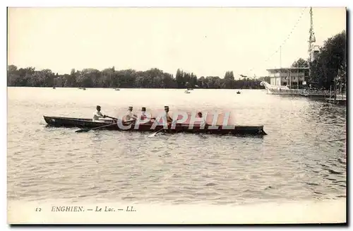 Ansichtskarte AK Enghien Le Lac Aviron Bateau