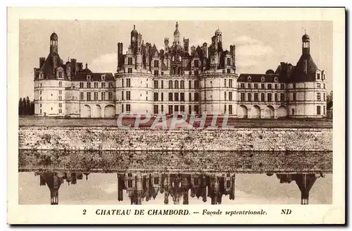 Ansichtskarte AK Chateau De Chambord Facade Septentrionale