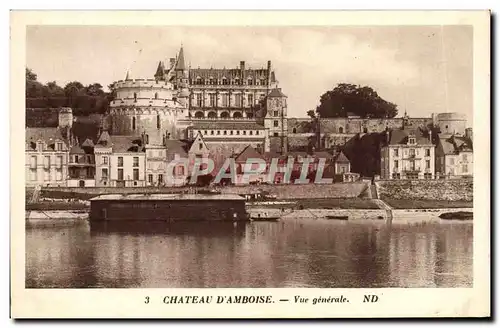 Cartes postales Chateau D&#39Amboise Vue Generale