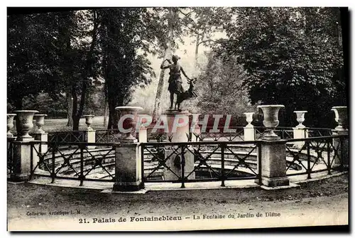 Ansichtskarte AK Palais de Fontainebleau La Fontaine du Jardin de Diane