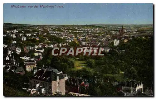 Cartes postales Wiesbaden von der Weinbergstresse