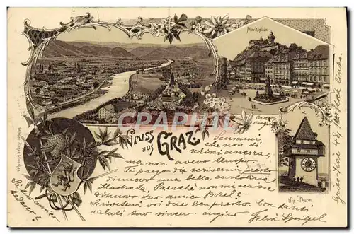 Cartes postales Gruss Graz Lion
