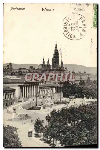 Cartes postales Parlament Wien Rathaus