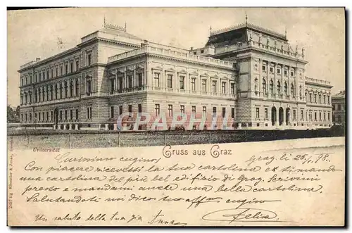 Ansichtskarte AK Gruss aus Graz Universitat Carte 1898