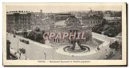 Cartes postales Vienne Monument Raymond et Theatre populaire