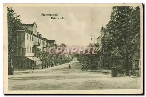 Cartes postales Franzensbad Kaiserstrabe