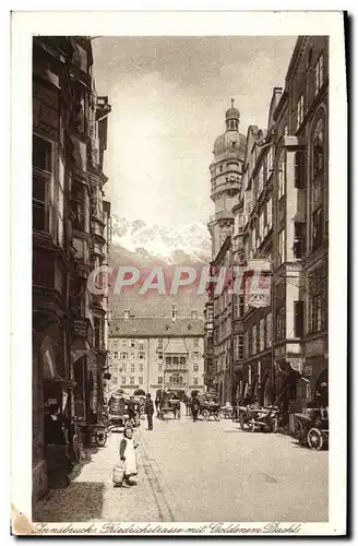 Ansichtskarte AK Innsbruck Friedrichstrasse mut Goldenem Dacht