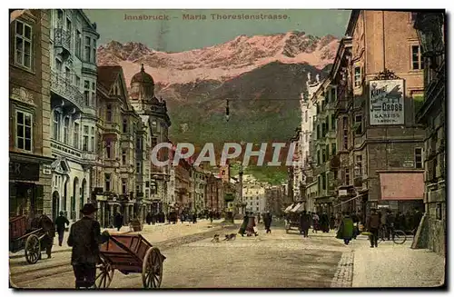 Cartes postales Innsbruck Maria Theresienstrasse Publicite Piano Gross